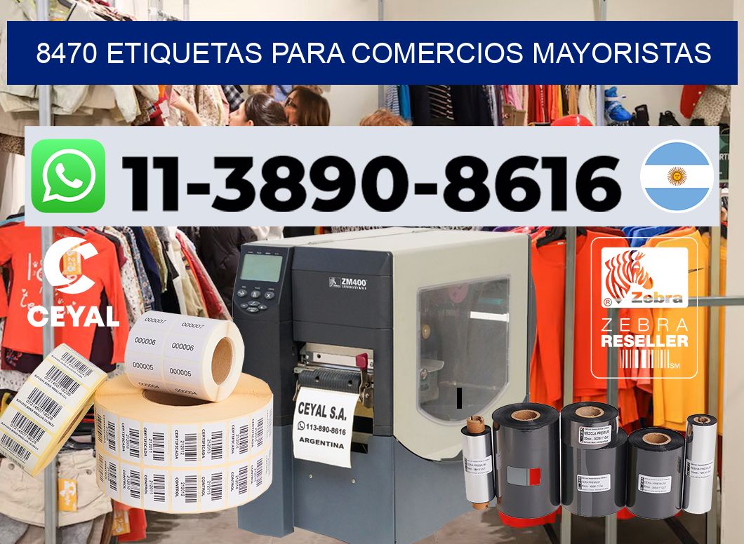 8470 Etiquetas para comercios mayoristas