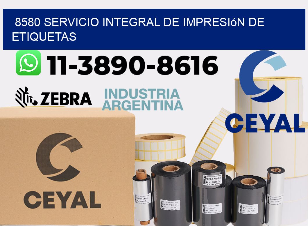 8580 Servicio integral de impresión de etiquetas