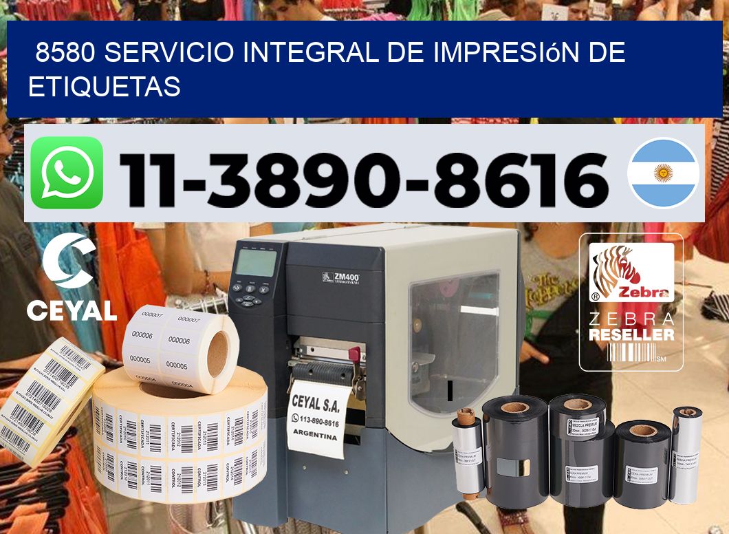 8580 Servicio integral de impresión de etiquetas