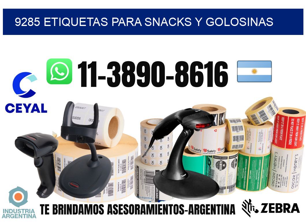 9285 Etiquetas para snacks y golosinas
