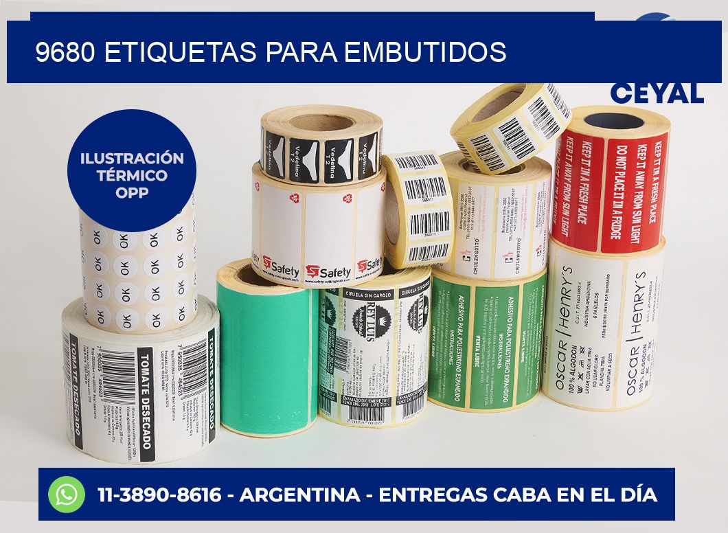 9680 Etiquetas para embutidos