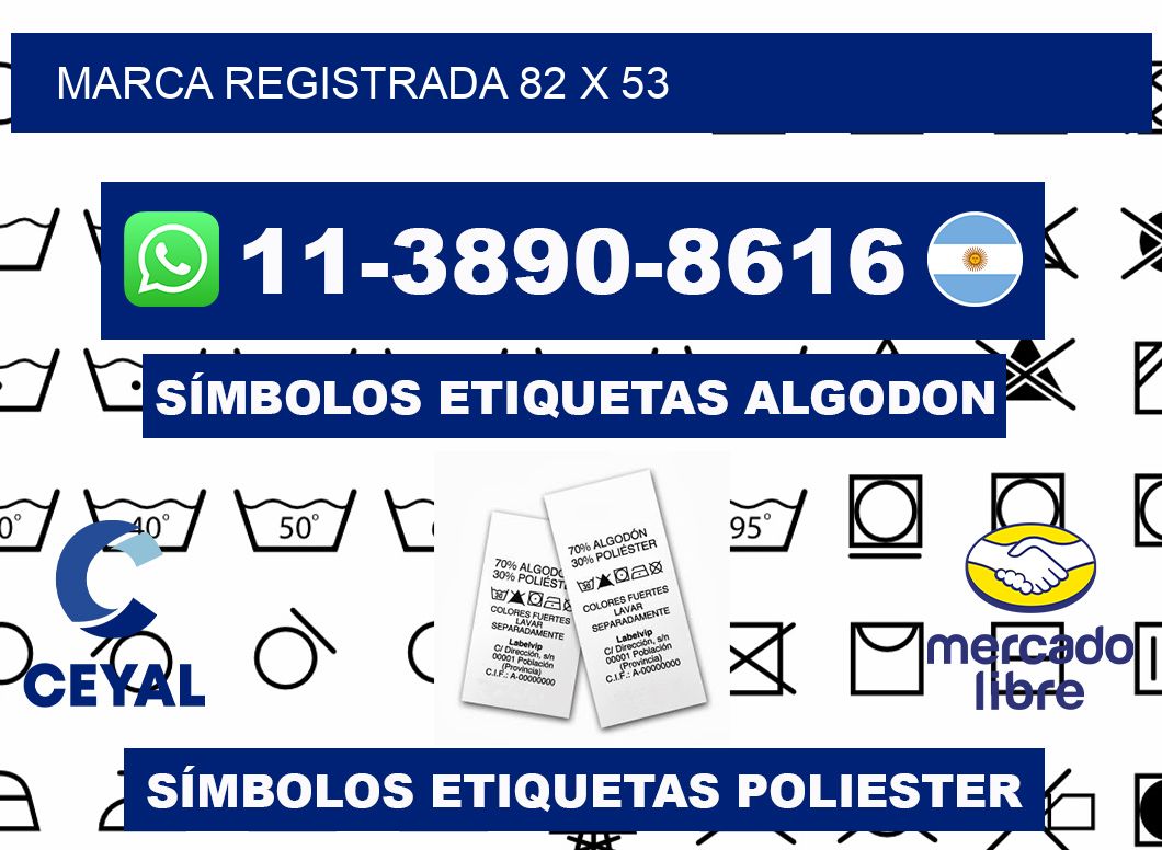 Marca registrada 82 x 53
