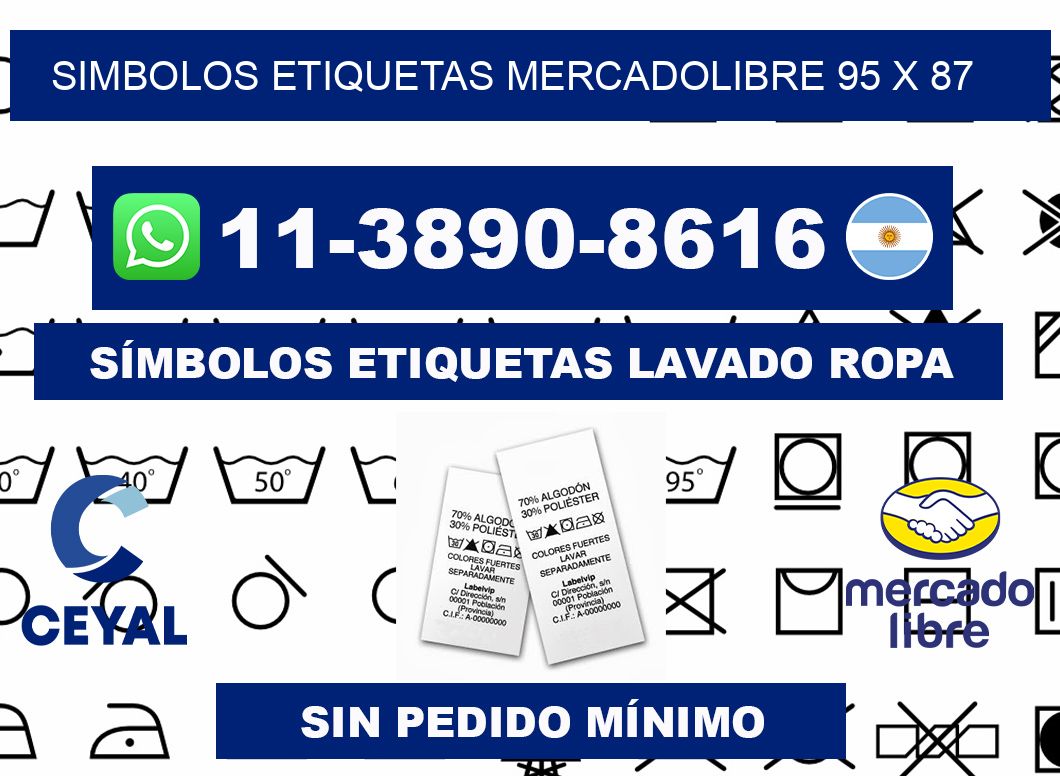SIMBOLOS ETIQUETAS MERCADOLIBRE 95 x 87