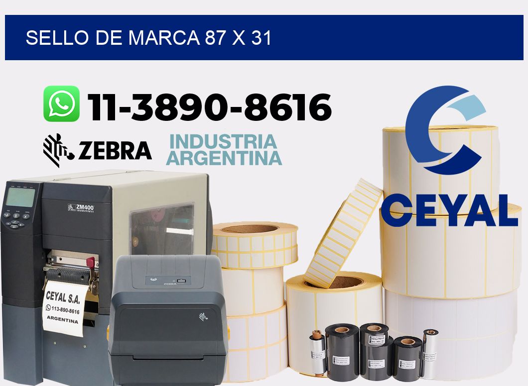 Sello de marca 87 x 31