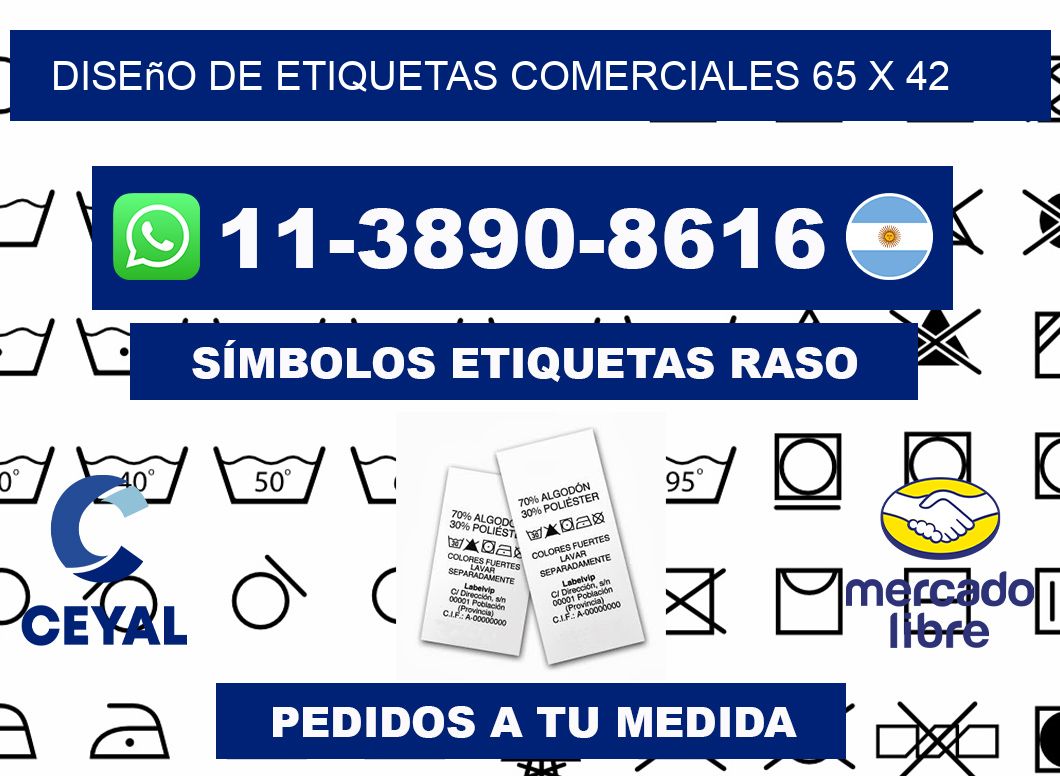 diseño de etiquetas comerciales 65 x 42