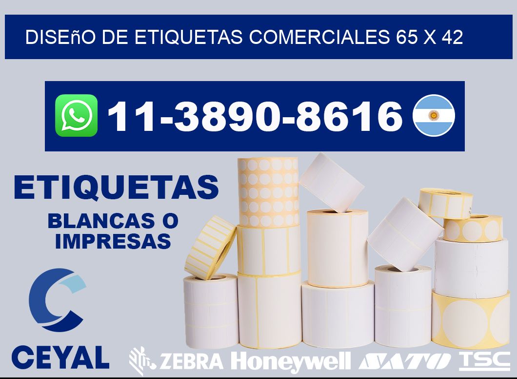 diseño de etiquetas comerciales 65 x 42
