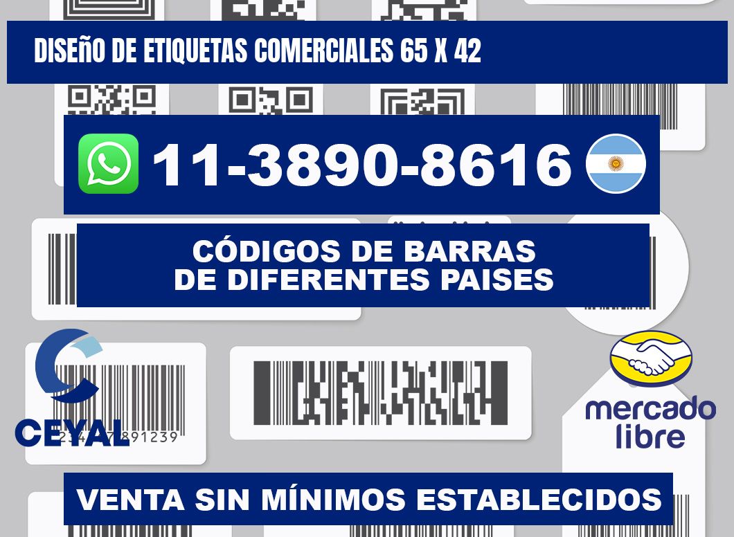 diseño de etiquetas comerciales 65 x 42