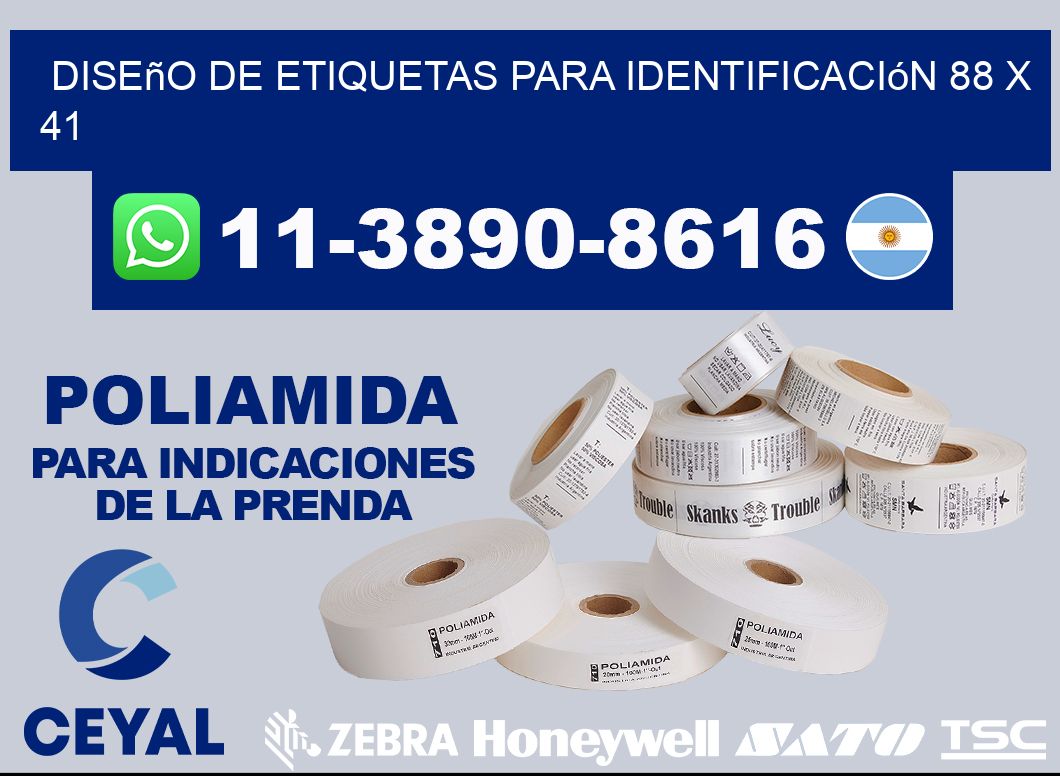 diseño de etiquetas para identificación 88 x 41