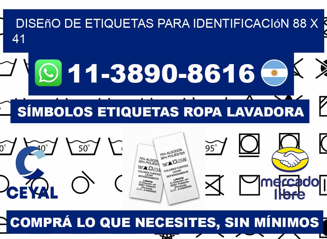 diseño de etiquetas para identificación 88 x 41