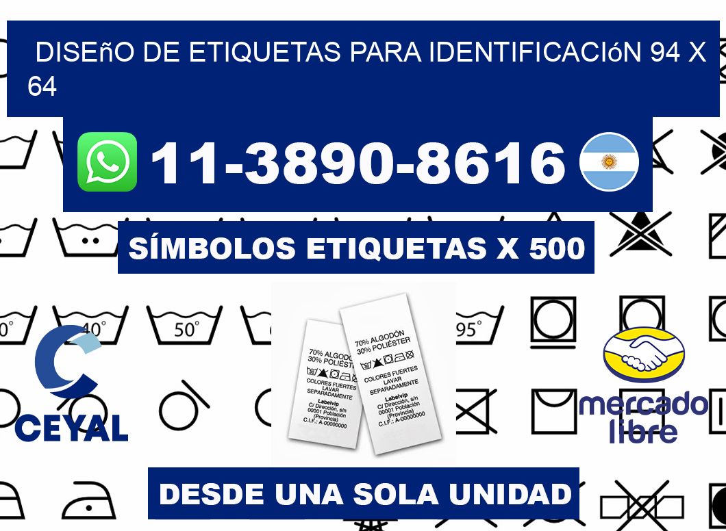 diseño de etiquetas para identificación 94 x 64