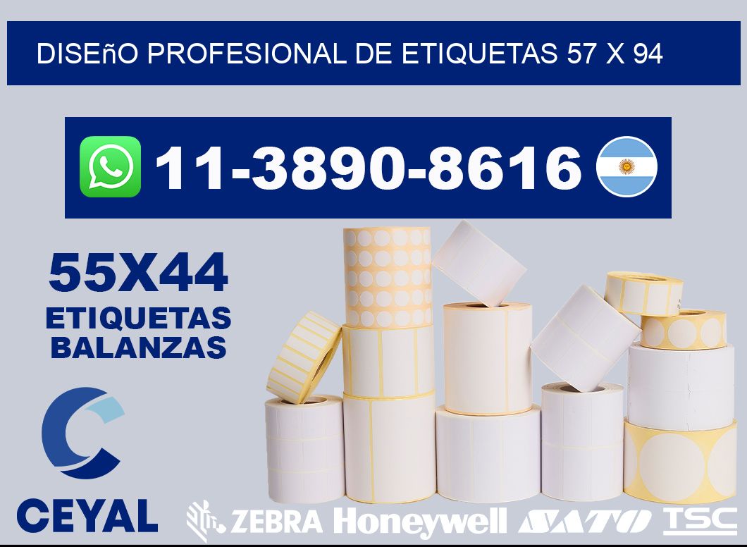 diseño profesional de etiquetas 57 x 94
