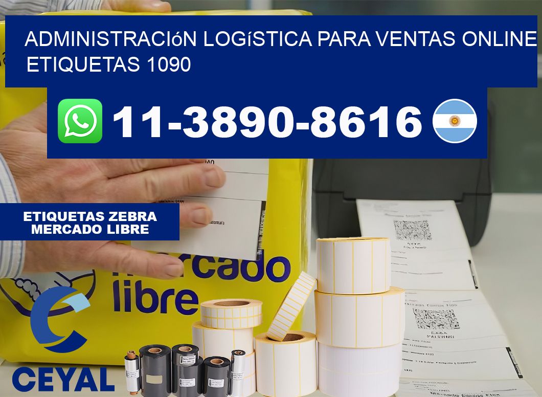 Administración logística para ventas online  etiquetas 1090