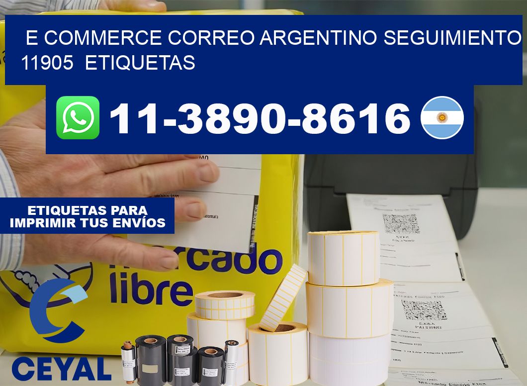 E commerce correo argentino Seguimiento 11905  etiquetas
