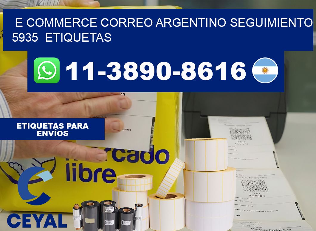E commerce correo argentino Seguimiento 5935  etiquetas