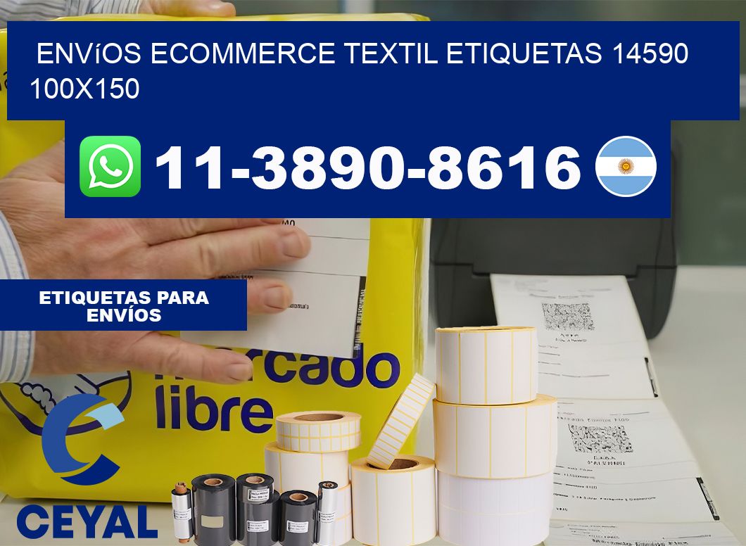 Envíos Ecommerce textil etiquetas 14590 100×150