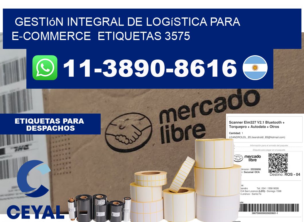 Gestión integral de logística para e-commerce  etiquetas 3575