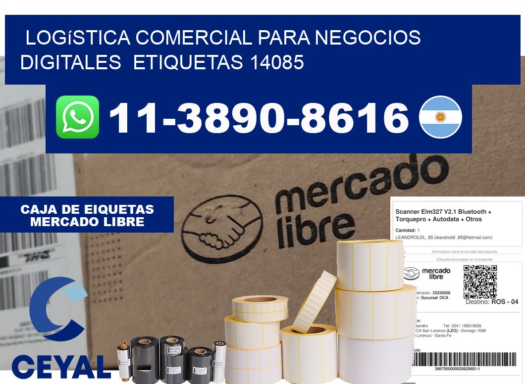 Logística comercial para negocios digitales etiquetas 14085