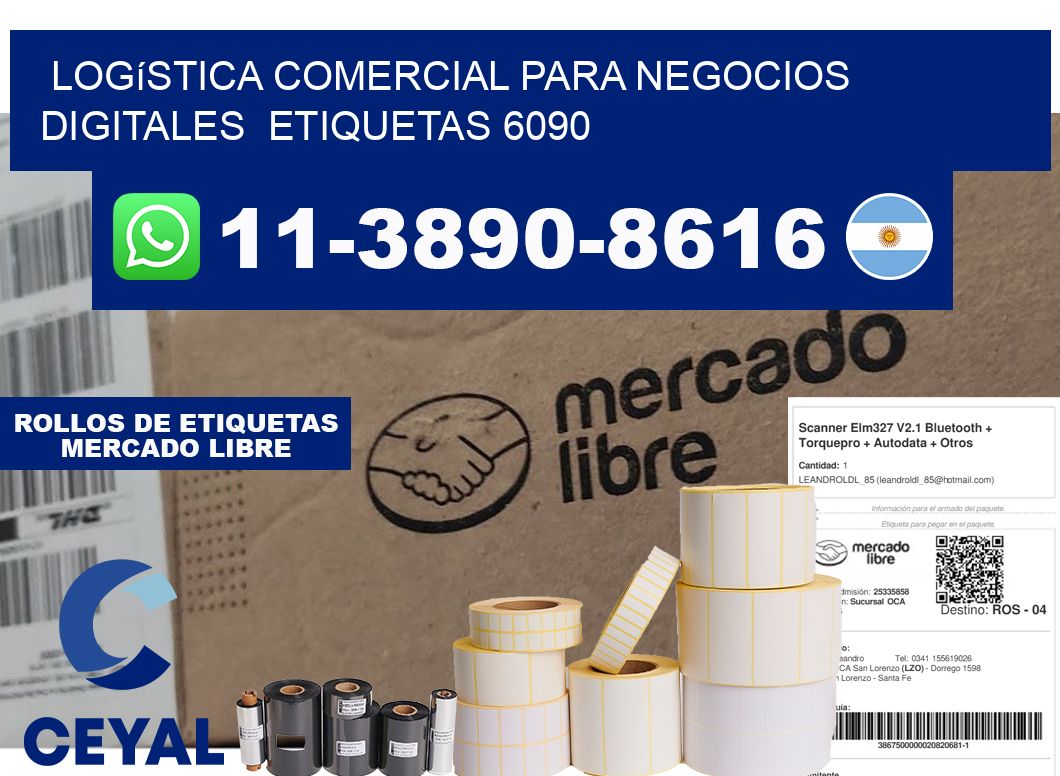 Logística comercial para negocios digitales  etiquetas 6090
