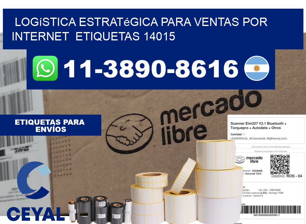 Logística estratégica para ventas por internet  etiquetas 14015