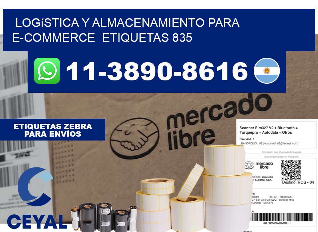 Logística y almacenamiento para e-commerce  etiquetas 835
