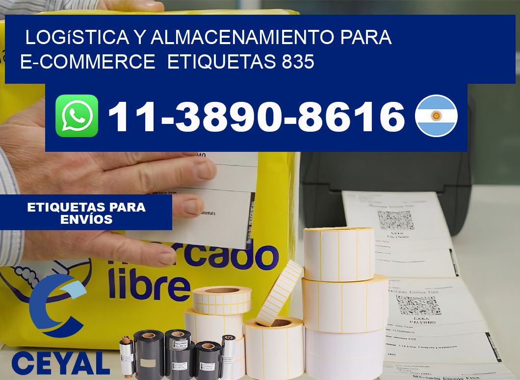 Logística y almacenamiento para e-commerce  etiquetas 835