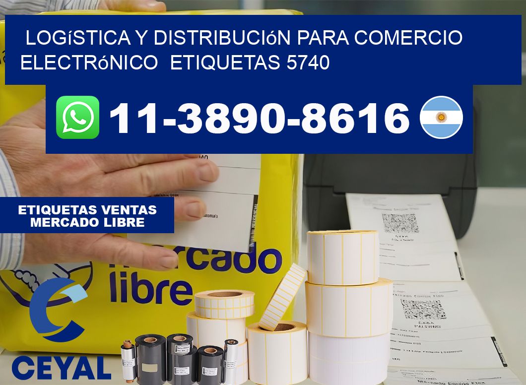 Logística y distribución para comercio electrónico  etiquetas 5740