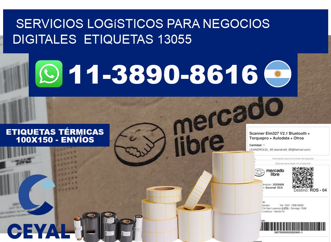 Servicios logísticos para negocios digitales  etiquetas 13055