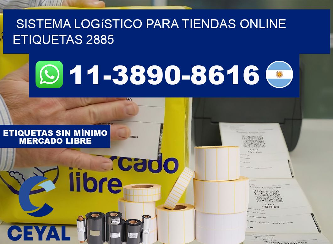 Sistema logístico para tiendas online  etiquetas 2885
