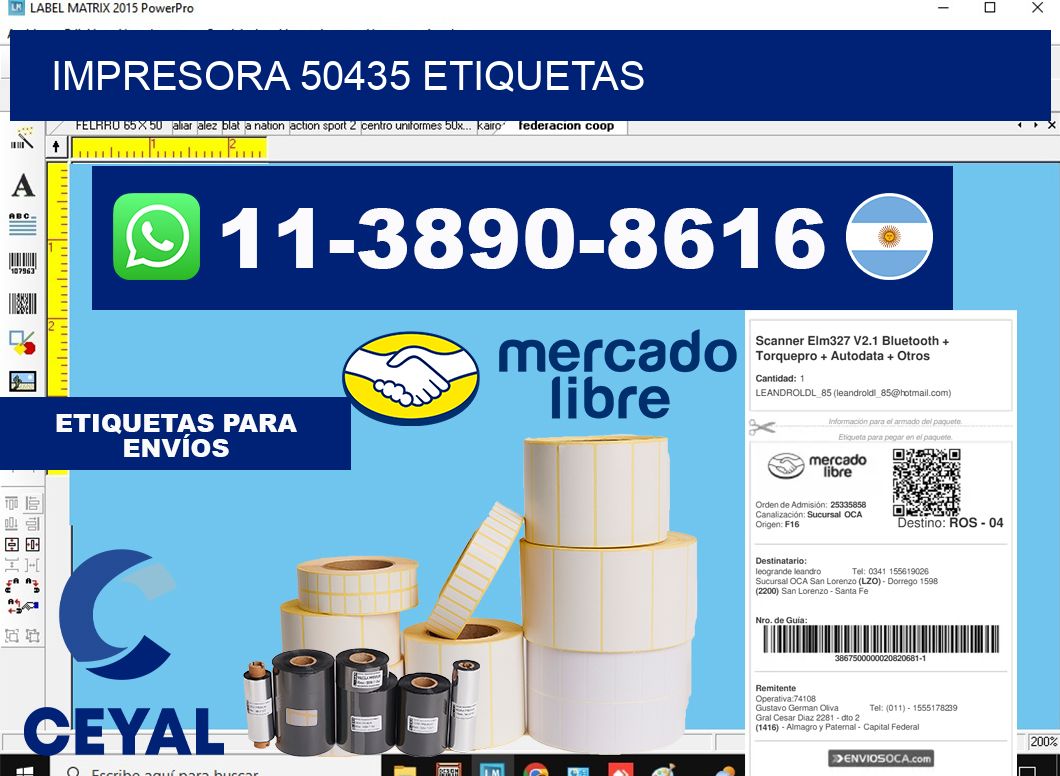 impresora 50435 etiquetas