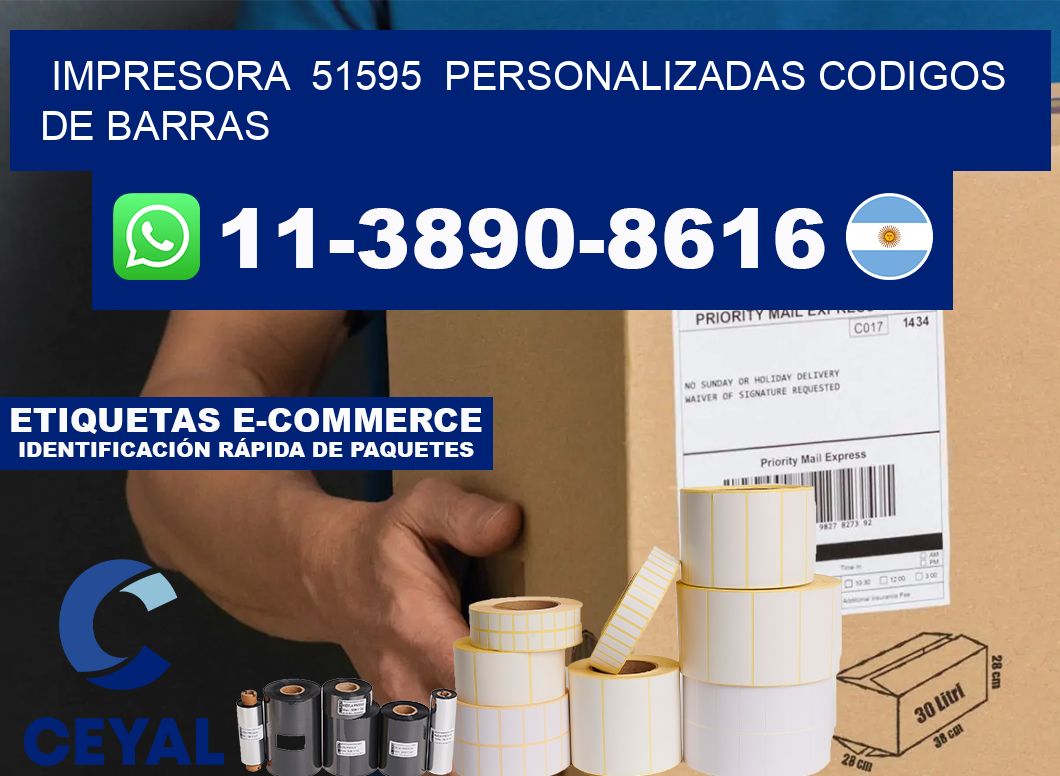 impresora  51595  personalizadas codigos de barras