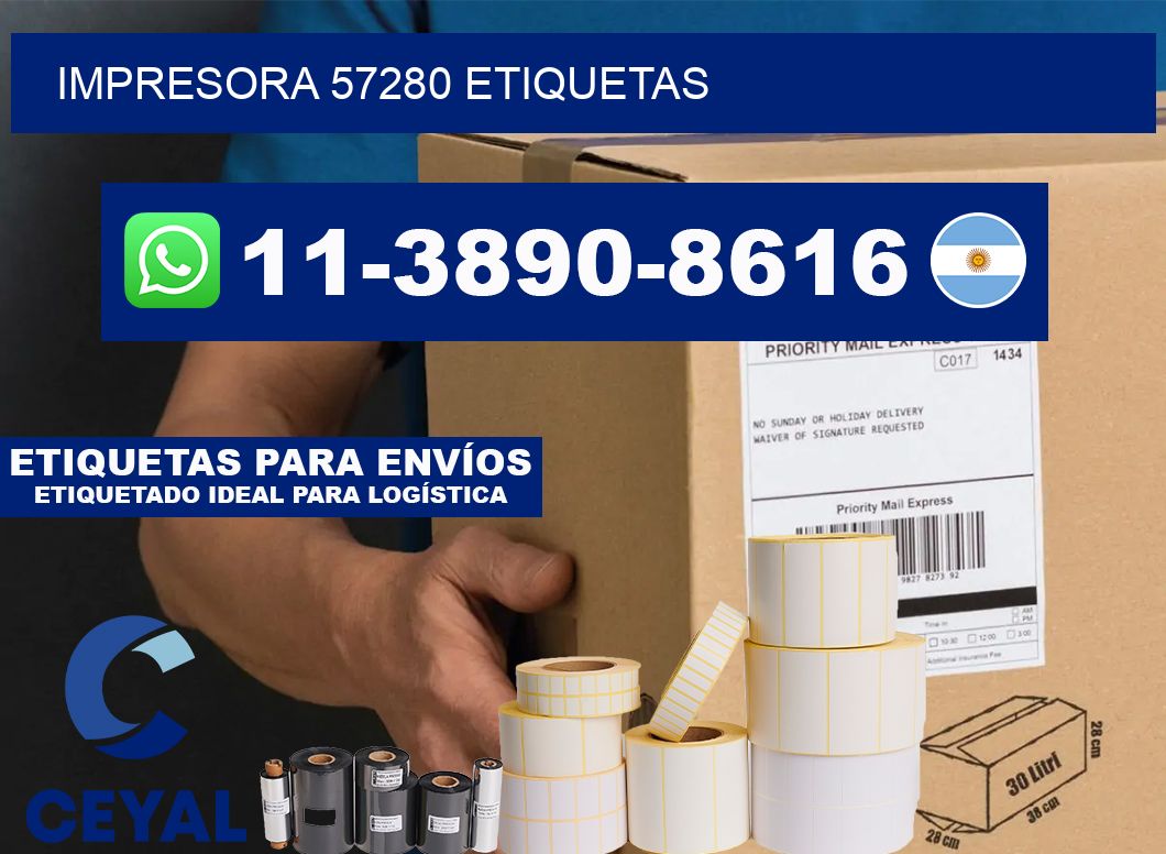 impresora 57280 etiquetas