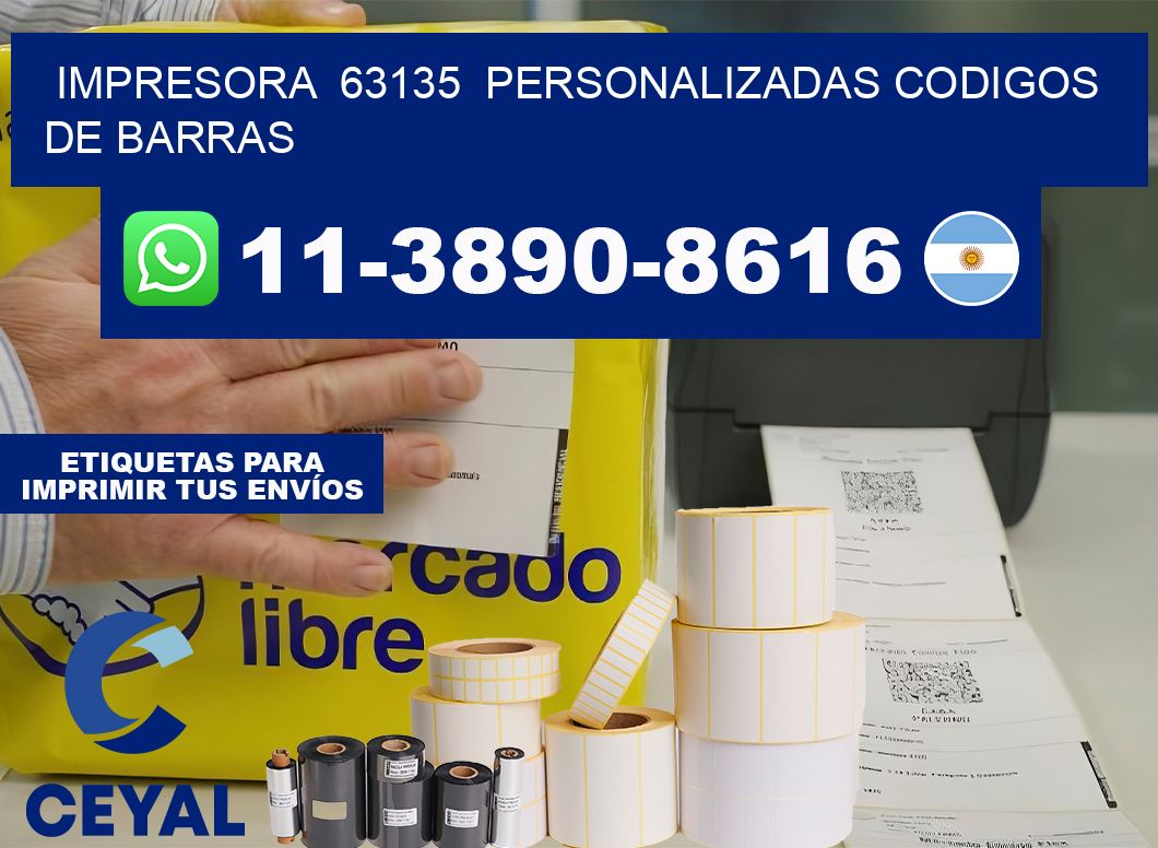impresora 63135 personalizadas codigos de barras