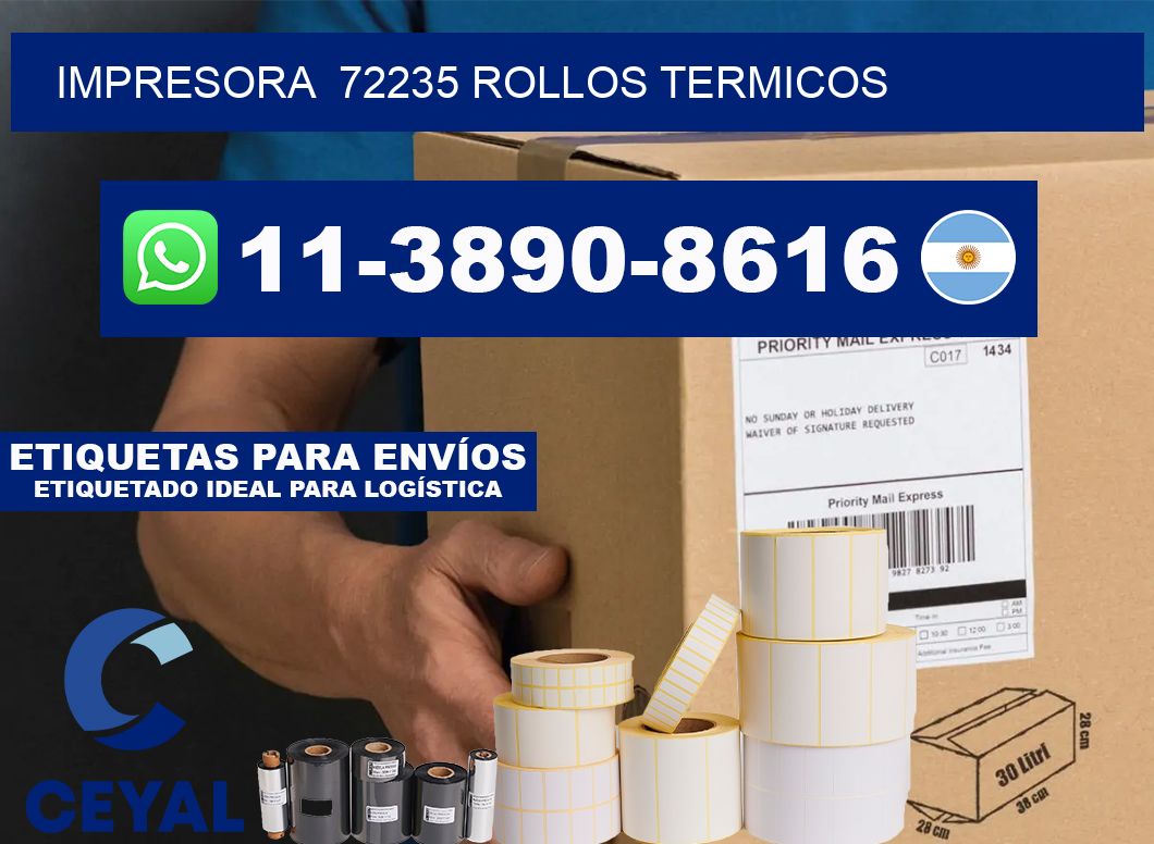 impresora  72235 rollos termicos
