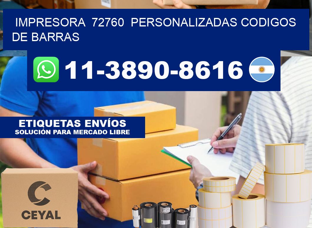 impresora  72760  personalizadas codigos de barras
