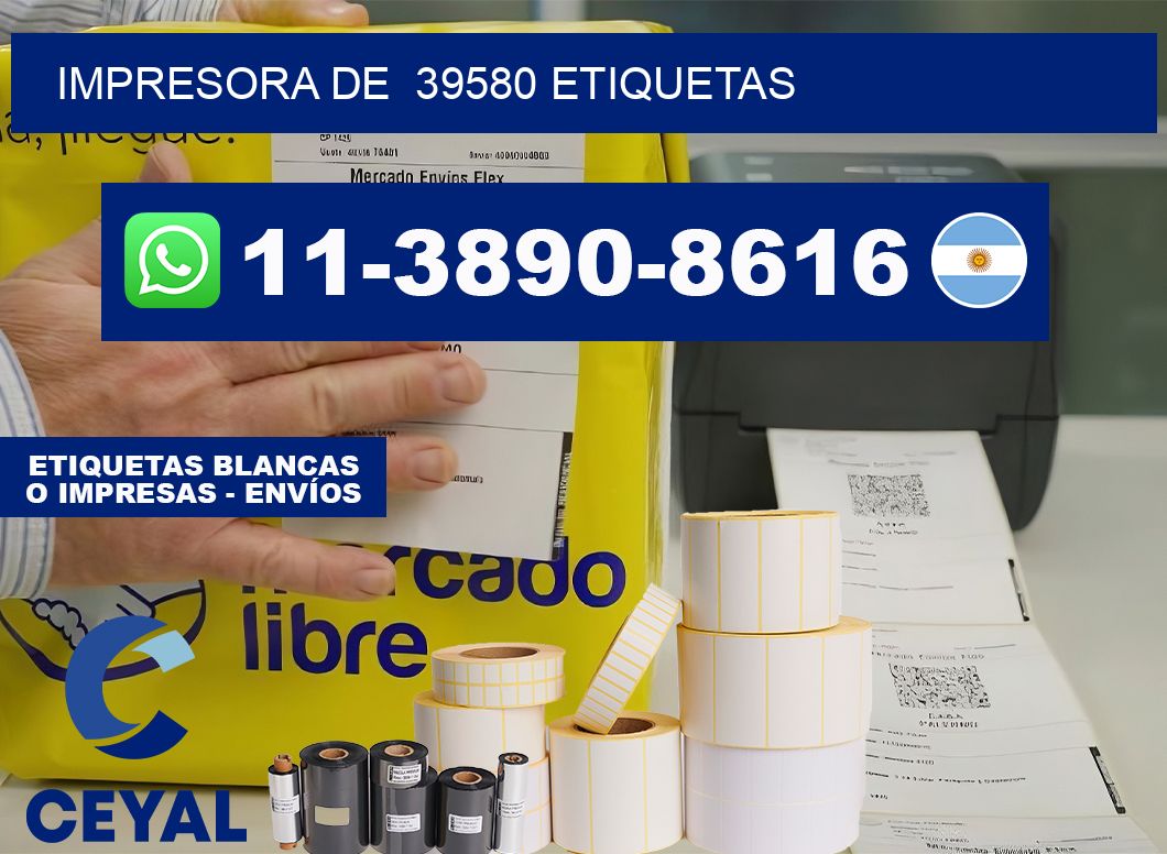 impresora de 39580 etiquetas
