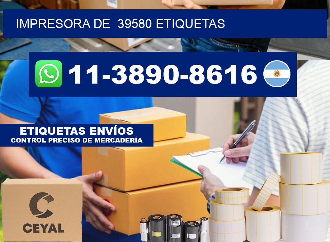 impresora de 39580 etiquetas