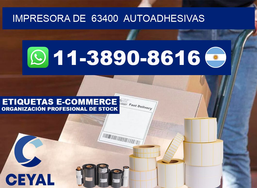impresora de  63400  autoadhesivas