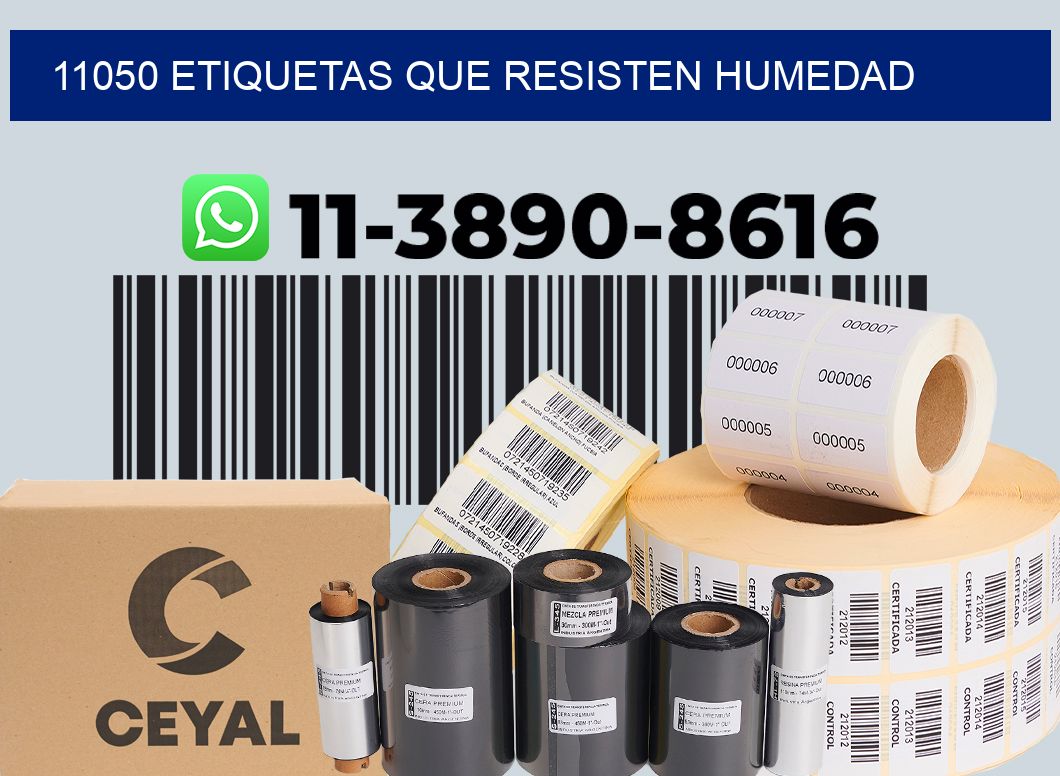 11050 etiquetas que resisten humedad
