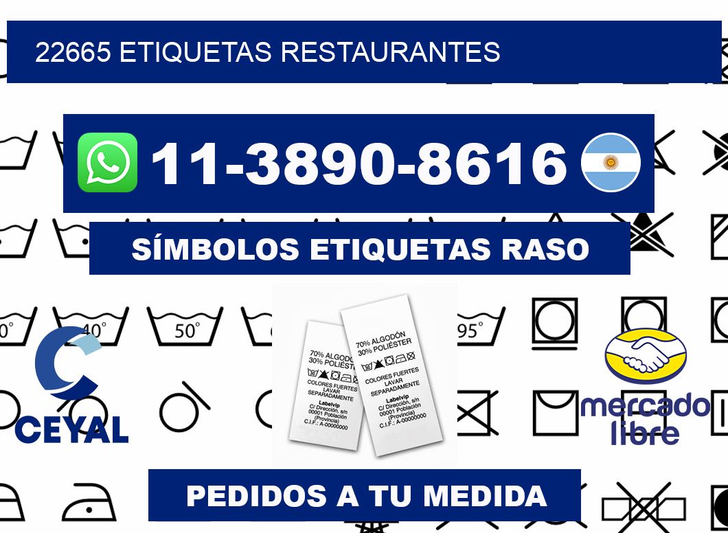 22665 etiquetas restaurantes