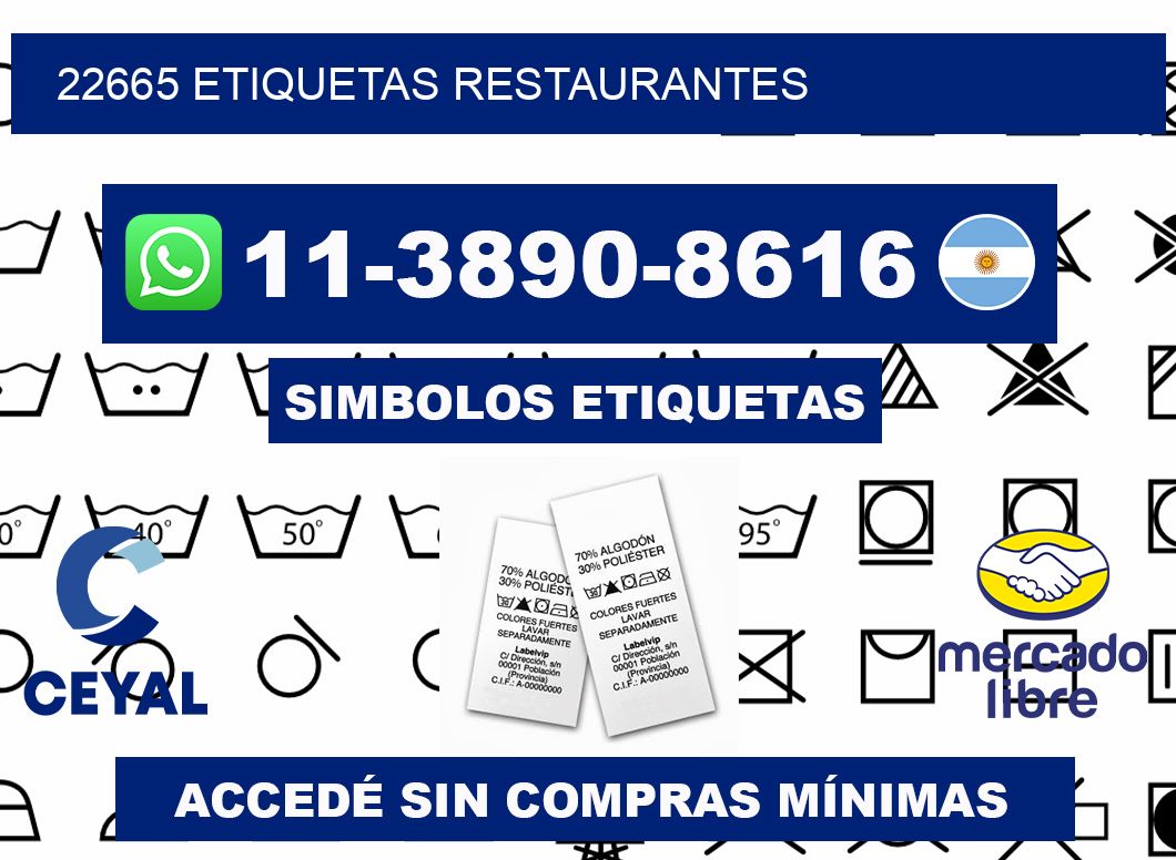 22665 etiquetas restaurantes