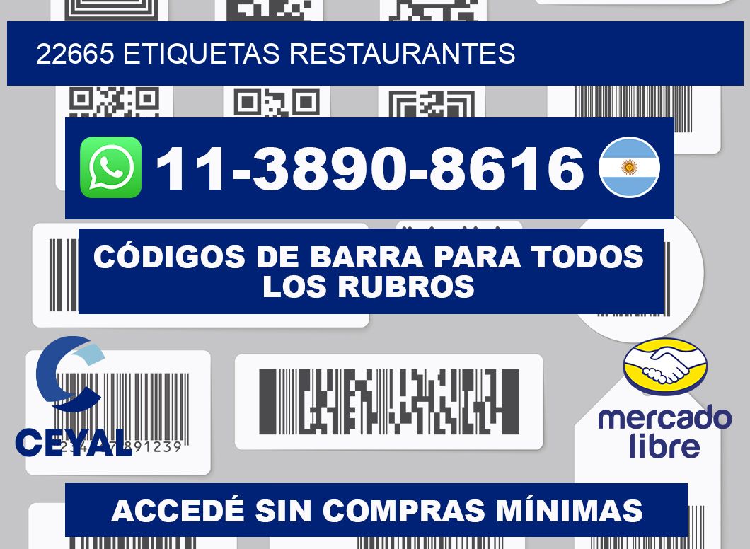 22665 etiquetas restaurantes