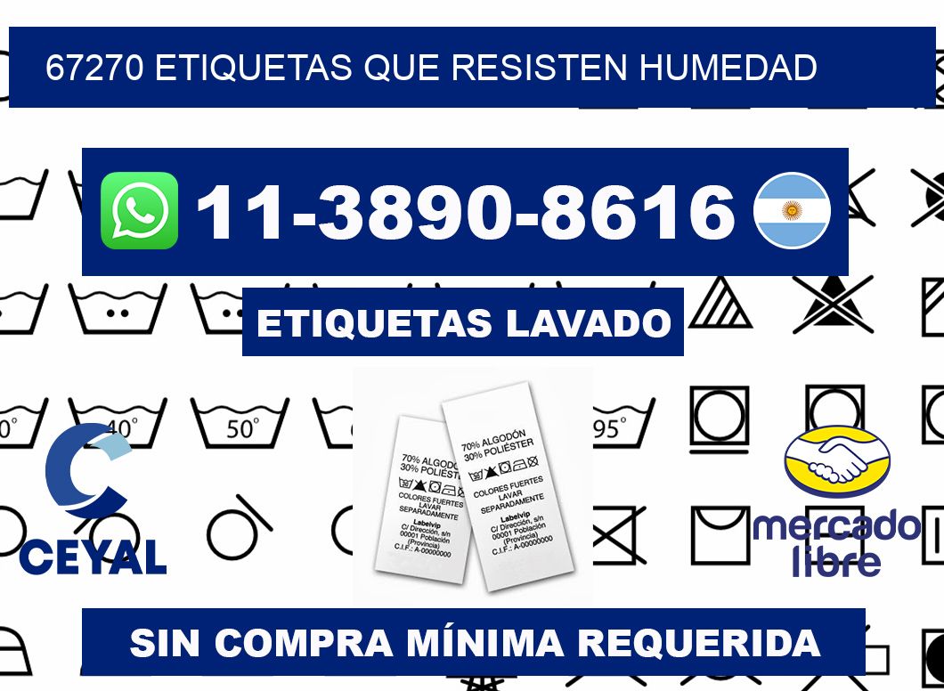 67270 etiquetas que resisten humedad