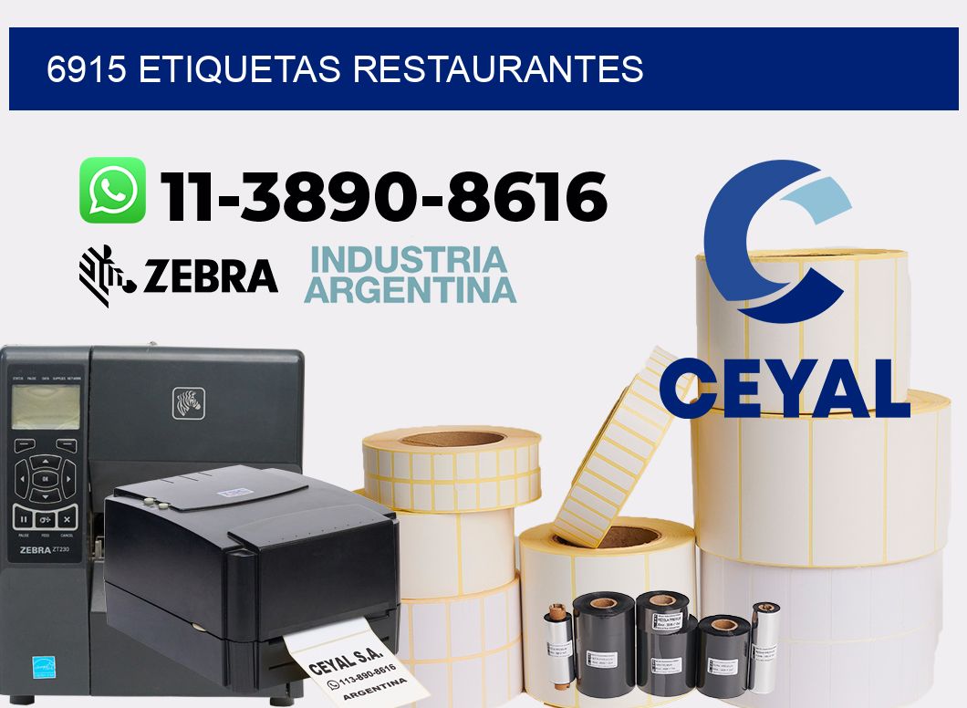 6915 etiquetas restaurantes