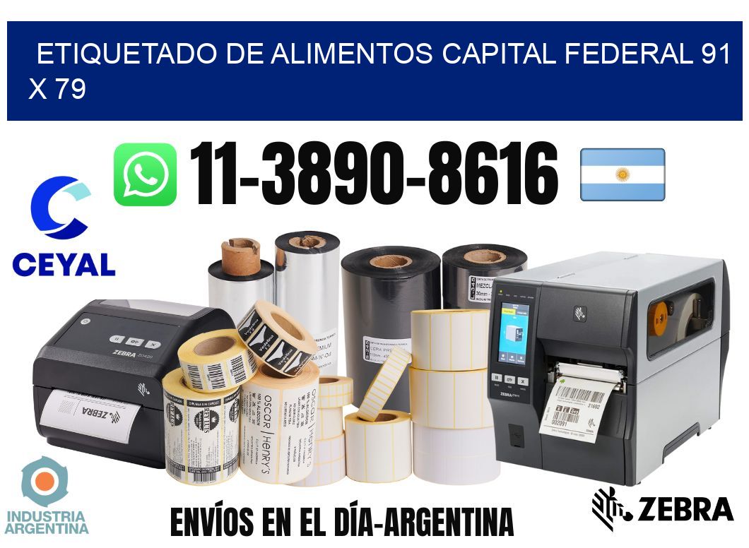 Etiquetado de alimentos capital federal 91 x 79