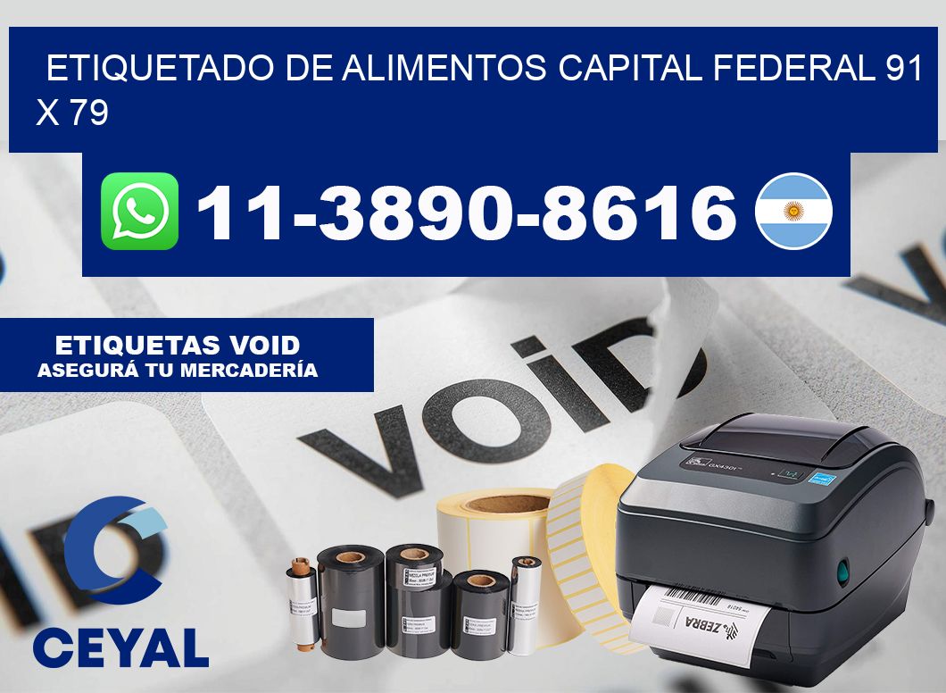 Etiquetado de alimentos capital federal 91 x 79