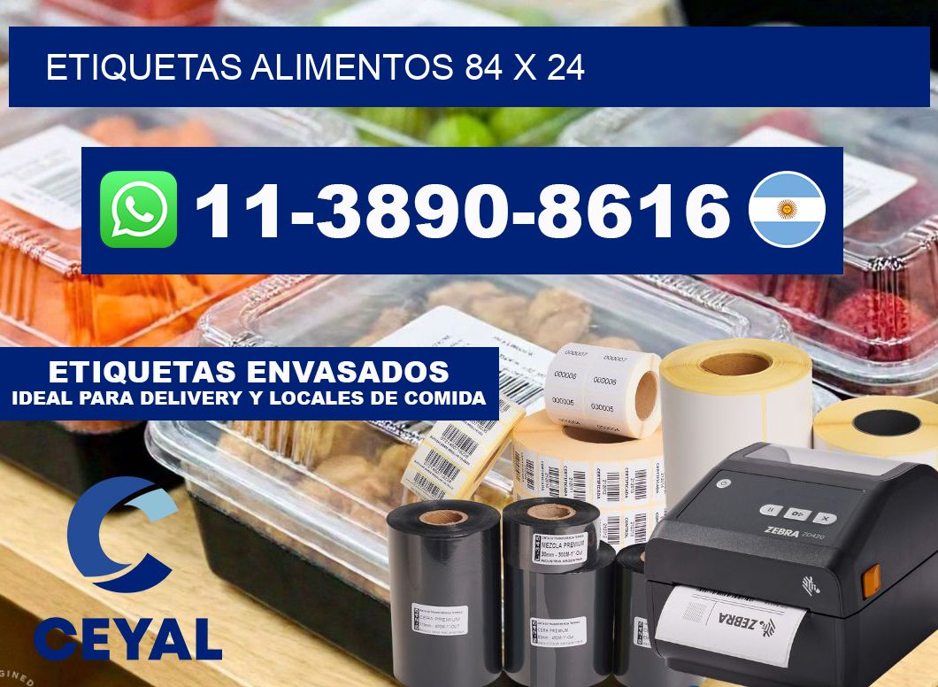Etiquetas alimentos 84 x 24