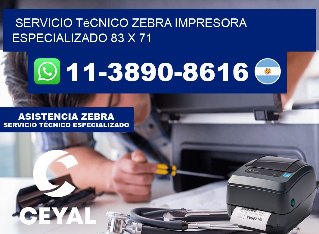 Servicio Técnico Zebra Impresora Especializado 83 x 71