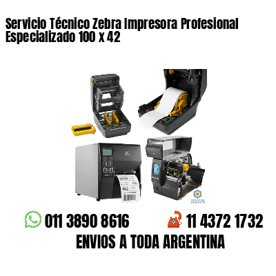 Servicio Técnico Zebra Impresora Profesional Especializado 100 x 42