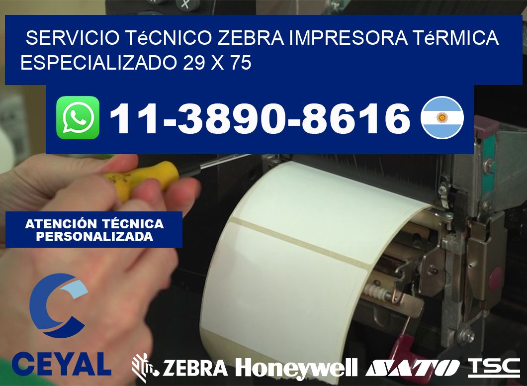 Servicio Técnico Zebra Impresora Térmica Especializado 29 x 75