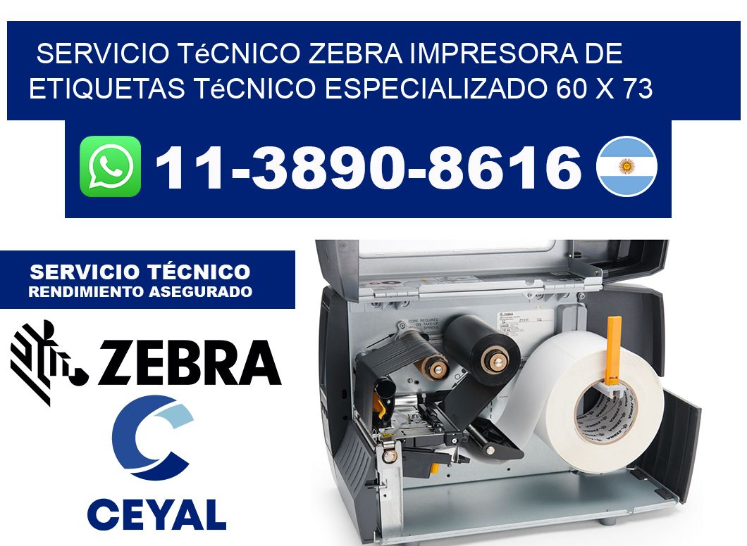 Servicio Técnico Zebra Impresora de Etiquetas Técnico Especializado 60 x 73